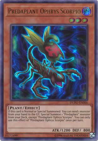 Predaplant Ophrys Scorpio - DUPO-EN066 - Ultra Rare - Unlimited available at 401 Games Canada