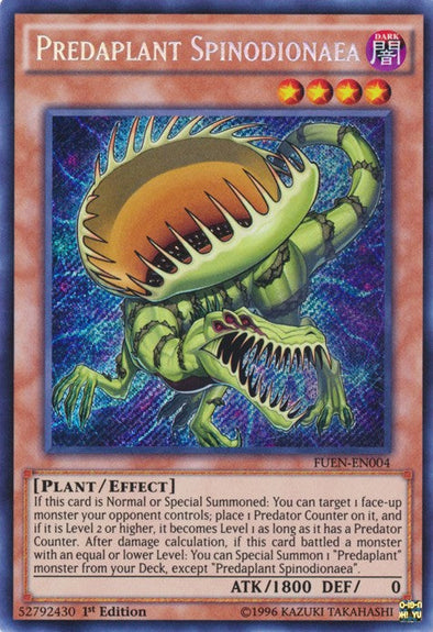 Predaplant Spinodionaea - FUEN-EN004 - Secret Rare - 1st Edition available at 401 Games Canada