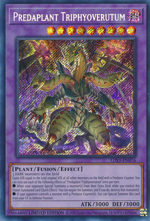 Predaplant Triphyoverutum - LDS3-EN076 - Secret Rare - Limited Edition available at 401 Games Canada