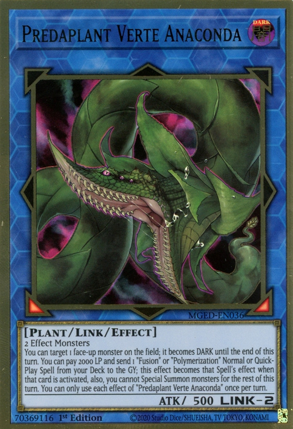 Predaplant Verte Anaconda - MGED-EN036 - Premium Gold Rare - 1st Edition available at 401 Games Canada