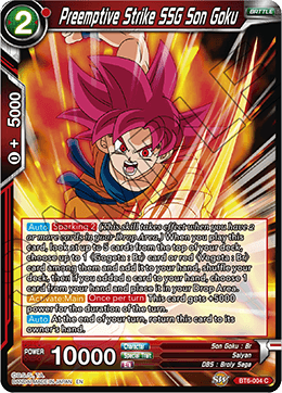 Preemptive Strike SSG Son Goku - BT6-004 - Common (FOIL) available at 401 Games Canada