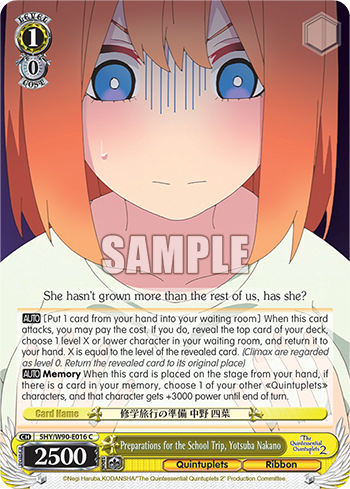 Preparations for the School Trip, Yotsuba Nakano - 5HY/W90-E016 - Common available at 401 Games Canada
