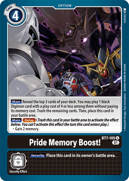 Pride Memory Boost! - BT7-105 - Uncommon available at 401 Games Canada
