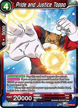 Pride and Justice Toppo - BT3-026 - Uncommon available at 401 Games Canada