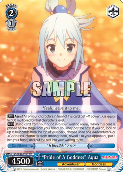 "Pride of A Goddess" Aqua - KS/W49-TE17 - Trial Deck available at 401 Games Canada