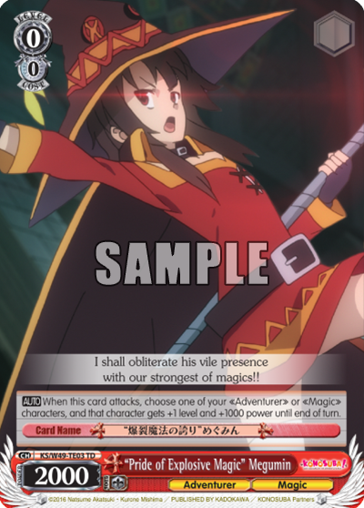 "Pride of Explosion Magic" Megumin - KS/W49-TE03 - Trial Deck available at 401 Games Canada