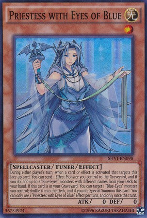 Priestess with Eyes of Blue - SHVI-EN098 - Super Rare - Unlimited available at 401 Games Canada