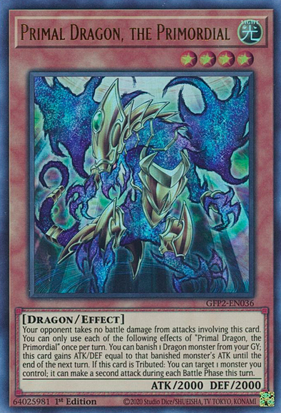 Primal Dragon, the Primordial - GFP2-EN036 - Ultra Rare - 1st Edition available at 401 Games Canada