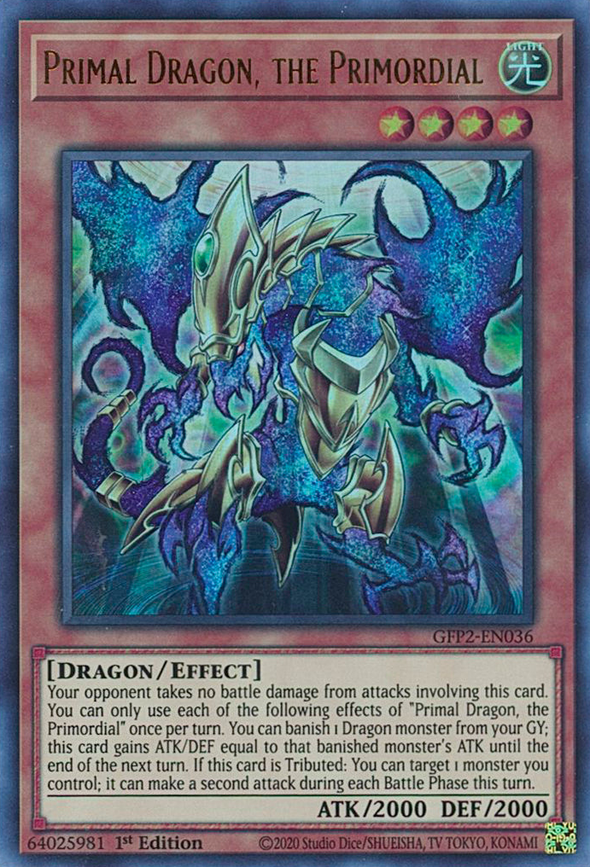 Primal Dragon, the Primordial - GFP2-EN036 - Ultra Rare - 1st Edition available at 401 Games Canada