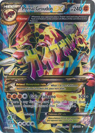 Primal Groudon EX - 151/160 - Full Art Ultra Rare available at 401 Games Canada