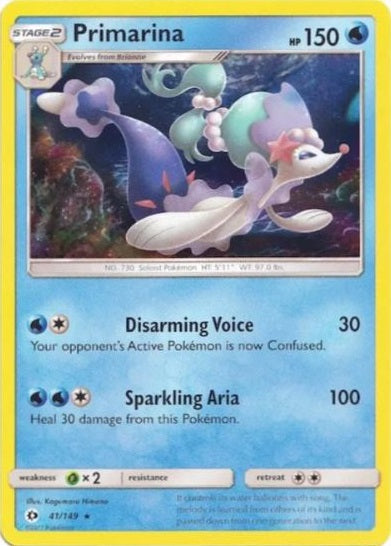 Primarina - 41/149 - Holo Promo (Water Web Holo) available at 401 Games Canada