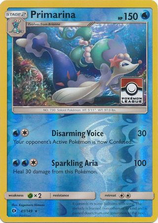 Primarina - 41/149 - League Promo available at 401 Games Canada