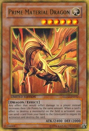 Prime Material Dragon - GLD2-EN032 - Gold Rare - Limited Edition available at 401 Games Canada