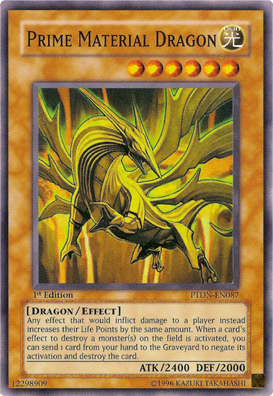 Prime Material Dragon - PTDN-EN087 - Super Rare - 1st Edition available at 401 Games Canada