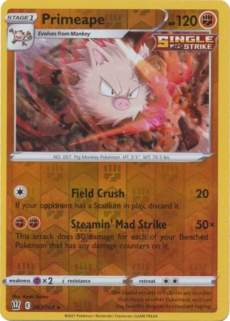 Primeape - 067/163 - Rare - Reverse Holo available at 401 Games Canada