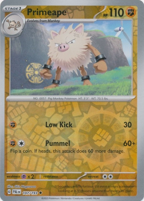 Primeape - 107/193 - Uncommon - Reverse Holo available at 401 Games Canada