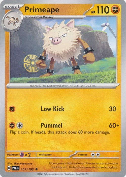 Primeape - 107/193 - Uncommon available at 401 Games Canada