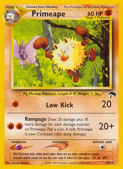 Primeape - 18/18 - Common available at 401 Games Canada