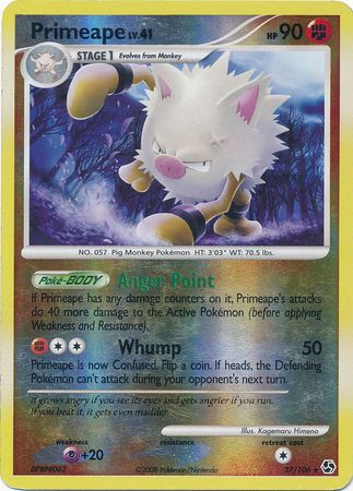 Primeape - 27/106 - Rare - Reverse Holo available at 401 Games Canada