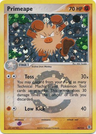 Primeape - 28/112 - Rare - Reverse Holo available at 401 Games Canada