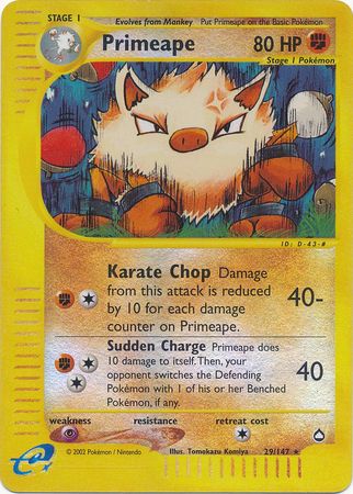 Primeape - 29/147 - Rare - Reverse Holo available at 401 Games Canada