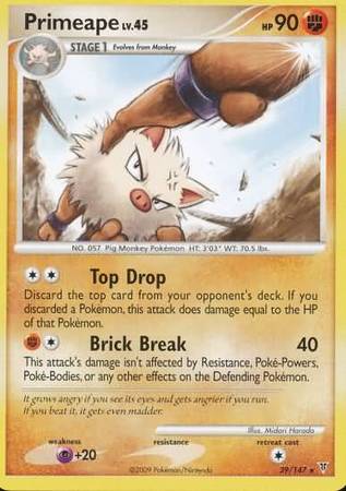 Primeape - 39/147 - Rare available at 401 Games Canada