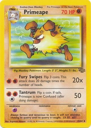 Primeape - 43/64 - Uncommon - Unlimited available at 401 Games Canada