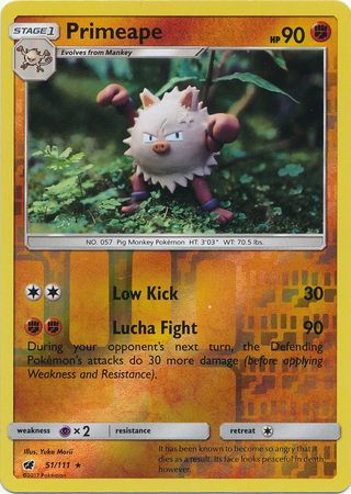 Primeape - 51/111 - Rare - Reverse Holo available at 401 Games Canada