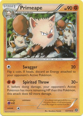 Primeape - 53/114 - Rare available at 401 Games Canada