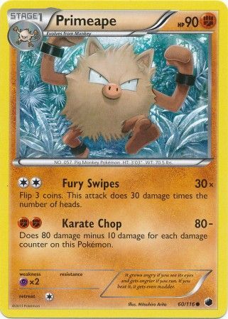 Primeape - 60/116 - Common available at 401 Games Canada