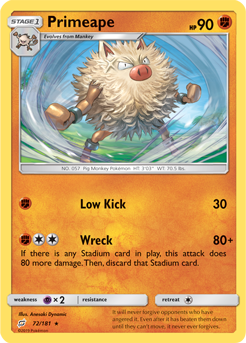 Primeape - 72/181 - Rare available at 401 Games Canada