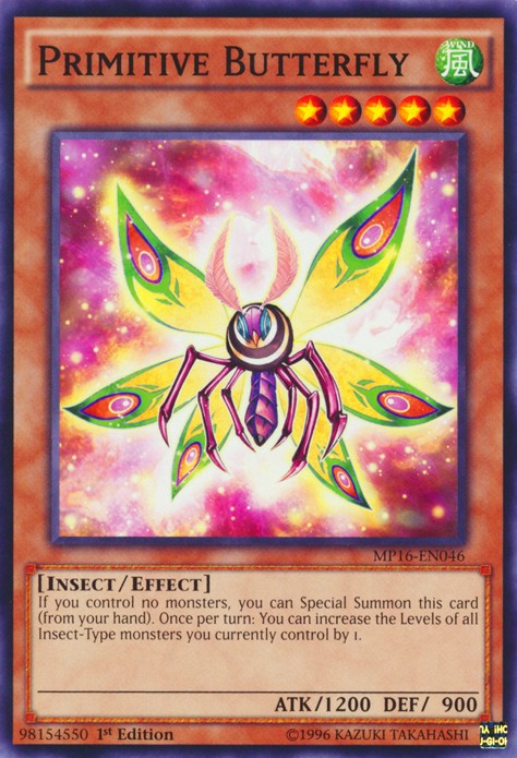 Primitive Butterfly - MP16-EN046 - Common - 1st Edition available at 401 Games Canada