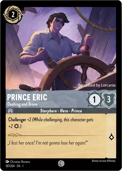 Prince Eric (Dashing and Brave) - 187/204 - Common available at 401 Games Canada