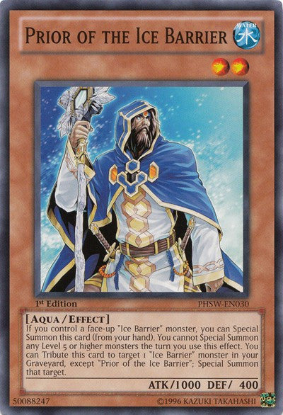 Prior of the Ice Barrier - PHSW-EN030 - Common - 1st Edition available at 401 Games Canada