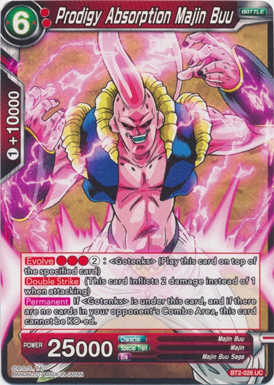 Prodigy Absorption Majin Buu - BT2-026 - Uncommon available at 401 Games Canada