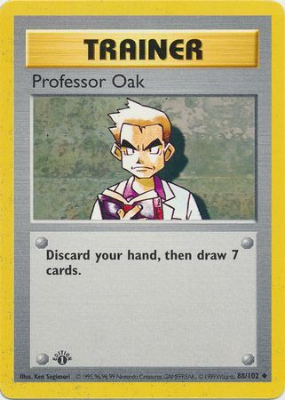 Professor Oak - 88/102 - Uncommon - 1st Edition available at 401 Games Canada