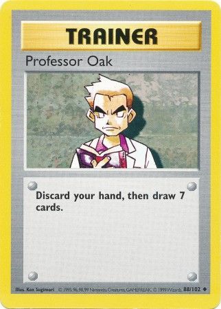 Professor Oak - 88/102 - Uncommon - Shadowless available at 401 Games Canada
