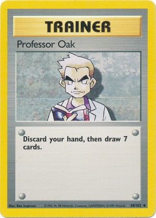 Professor Oak - 88/102 - Uncommon - Unlimited available at 401 Games Canada