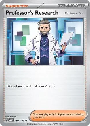 Professor's Research (Professor Turo) - 190/198 - Rare - Theme Deck Exclusive available at 401 Games Canada