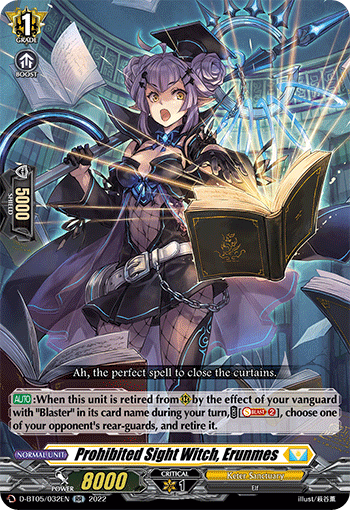 Prohibited Sight Witch, Erunmes - D-BT05/032 - Double Rare available at 401 Games Canada