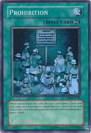 Prohibition - CP08-EN002 - Super Rare available at 401 Games Canada