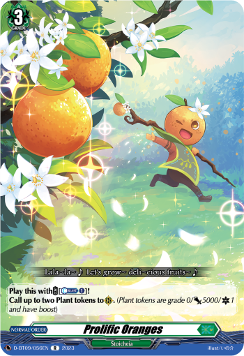 Prolific Oranges - D-BT09/056 - Rare available at 401 Games Canada