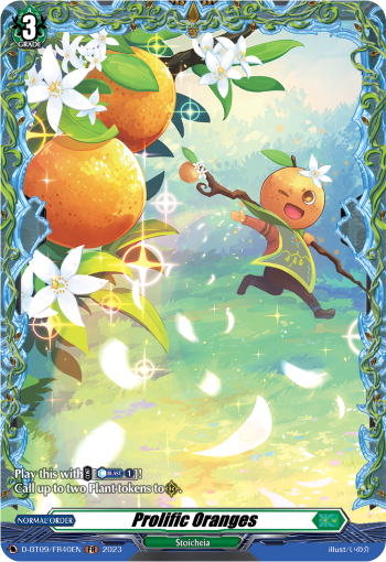 Prolific Oranges - D-BT09/FR40 - Frame Rare available at 401 Games Canada
