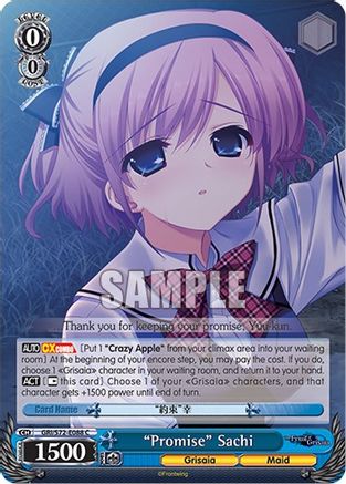 “Promise” Sachi - GRI/S72-E088 - Common available at 401 Games Canada