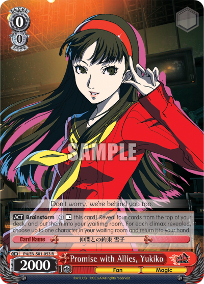 Promise with Allies, Yukiko - P4/EN-S01-053 - Rare available at 401 Games Canada