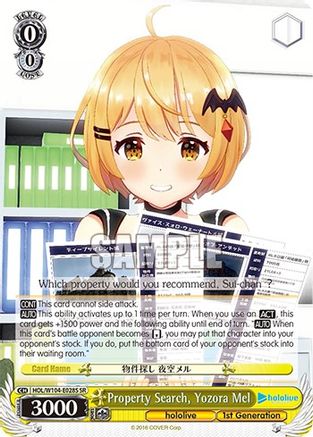 Property Search, Yozora Mel (SR) - HOL/W104-E028S - Super Rare available at 401 Games Canada