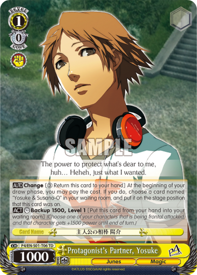 Protagonist's Partner, Yosuke - P4/EN-S01-T06 - Trial Deck available at 401 Games Canada