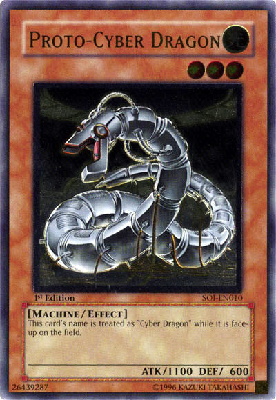 Proto-Cyber Dragon - SOI-EN010 - Ultimate Rare - 1st Edition available at 401 Games Canada