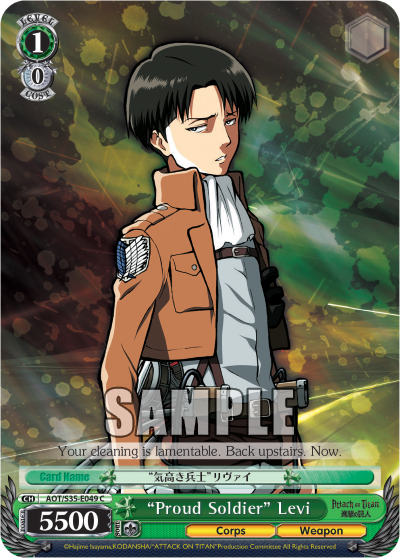 "Proud Soldier" Levi - AOT/S35-E049 - Common available at 401 Games Canada