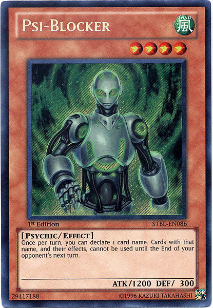 Psi-Blocker - STBL-EN086 - Secret Rare - 1st Edition available at 401 Games Canada